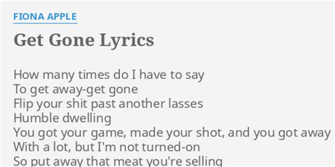 Ride The Pony. . Get gone lyrics fortnite